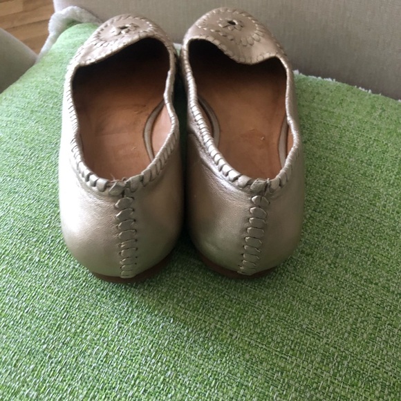 Jack Rogers Gold Metallic Flats Size 9M - Picture 3 of 6